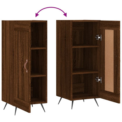 Sideboard Braun Eichen-Optik 34,5x34x90 cm Holzwerkstoff