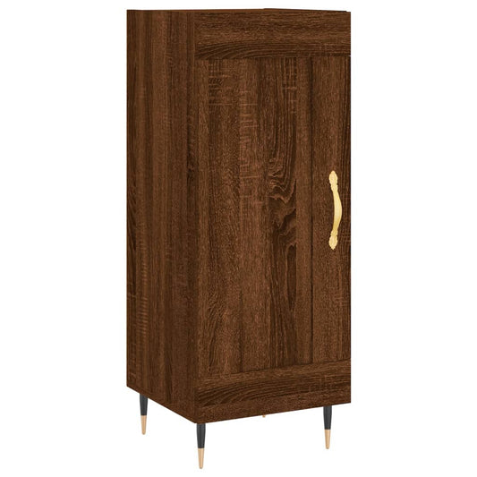 Sideboard Braun Eichen-Optik 34,5x34x90 cm Holzwerkstoff