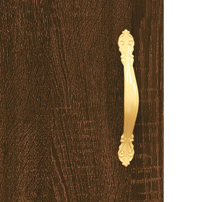 Sideboard Braun Eichen-Optik 34,5x34x90 cm Holzwerkstoff