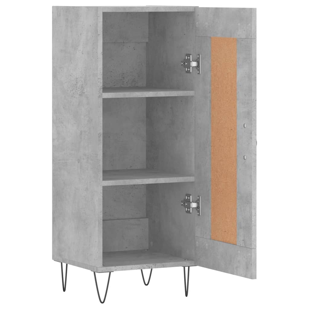 Sideboard Betongrau 34,5x34x90 cm Holzwerkstoff