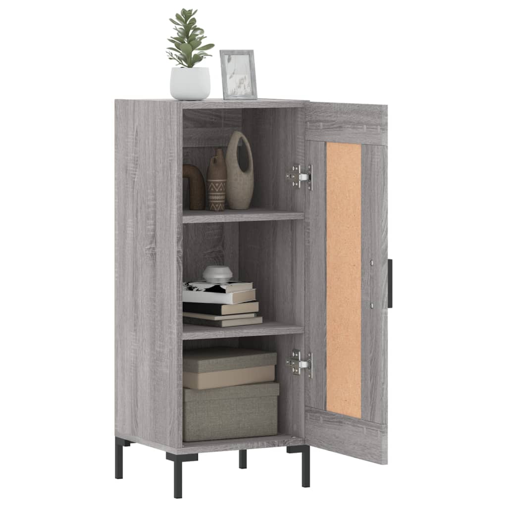 Sideboard Grau Sonoma 34,5x34x90 cm Holzwerkstoff