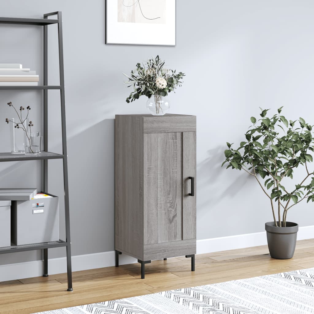 Sideboard Grau Sonoma 34,5x34x90 cm Holzwerkstoff