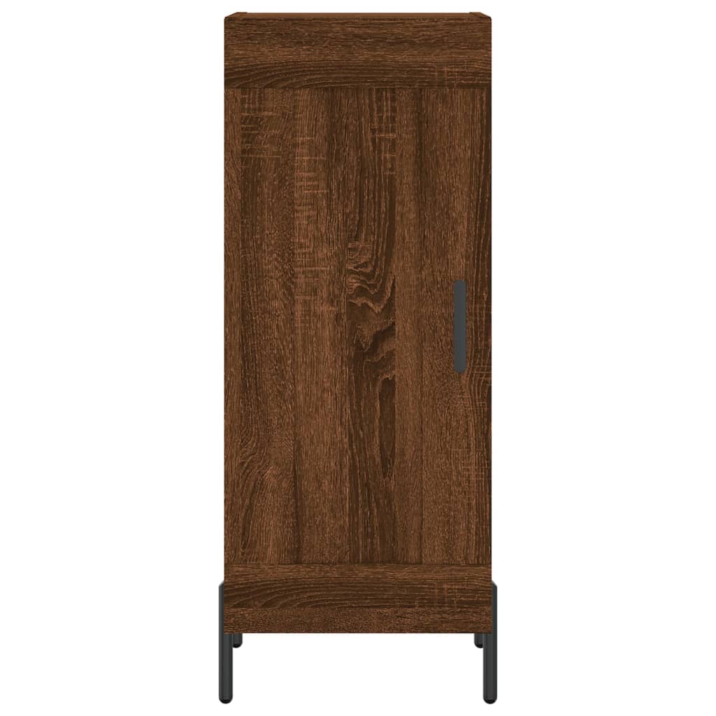 Sideboard Braun Eichen-Optik 34,5x34x90 cm Holzwerkstoff