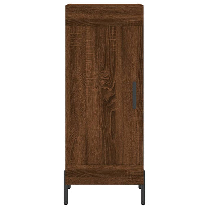 Sideboard Braun Eichen-Optik 34,5x34x90 cm Holzwerkstoff