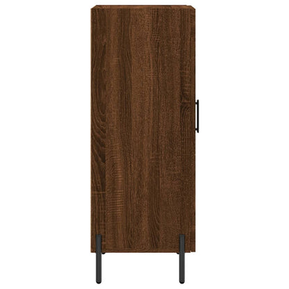 Sideboard Braun Eichen-Optik 34,5x34x90 cm Holzwerkstoff