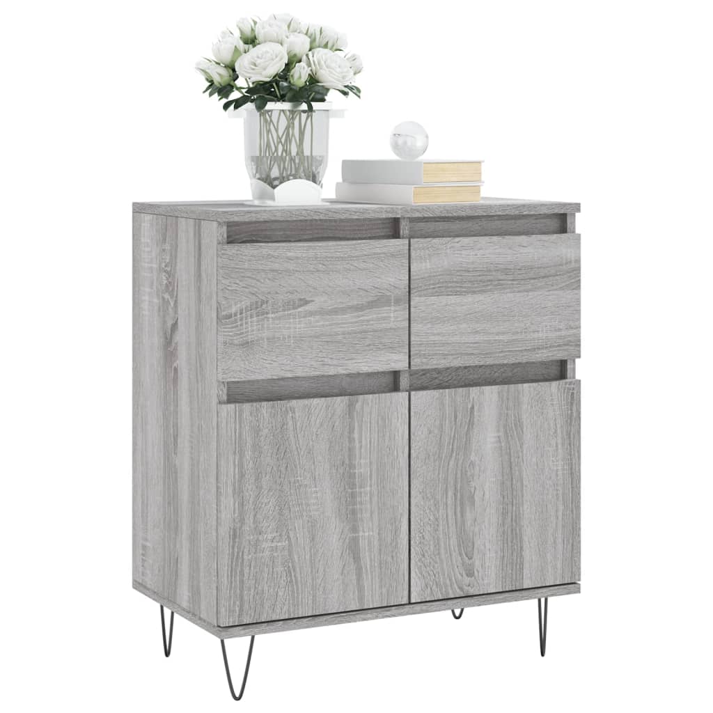 Sideboard Grau Sonoma 60x35x70 cm Holzwerkstoff