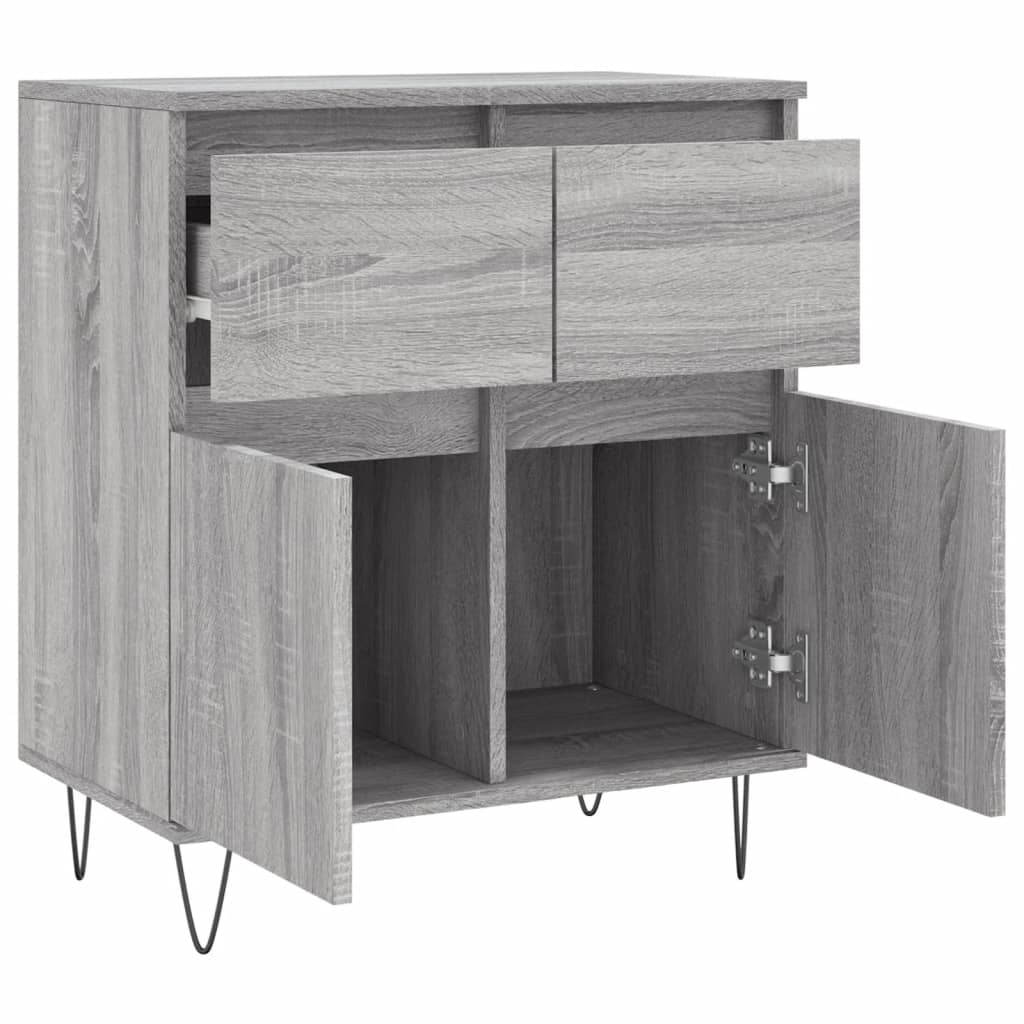 Sideboard Grau Sonoma 60x35x70 cm Holzwerkstoff