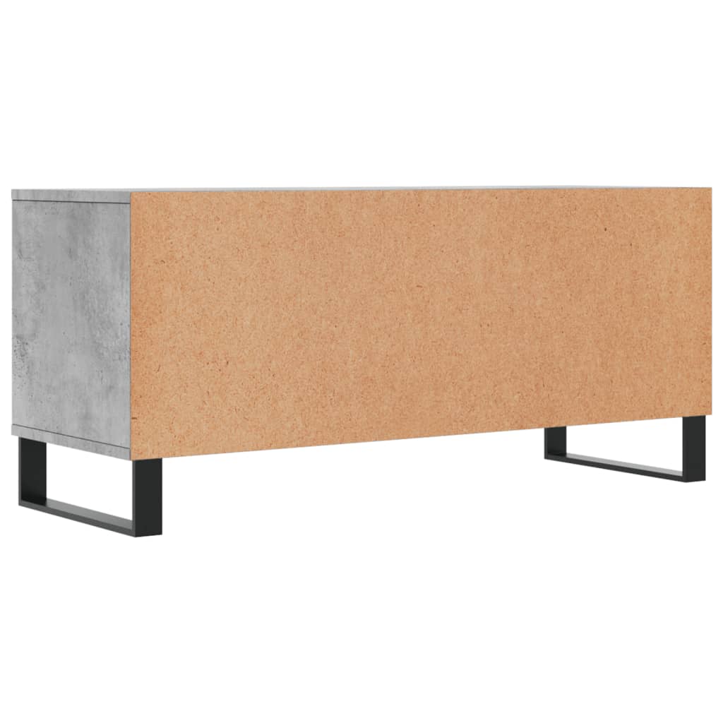 TV-Schrank Betongrau 100x34,5x44,5 cm Holzwerkstoff