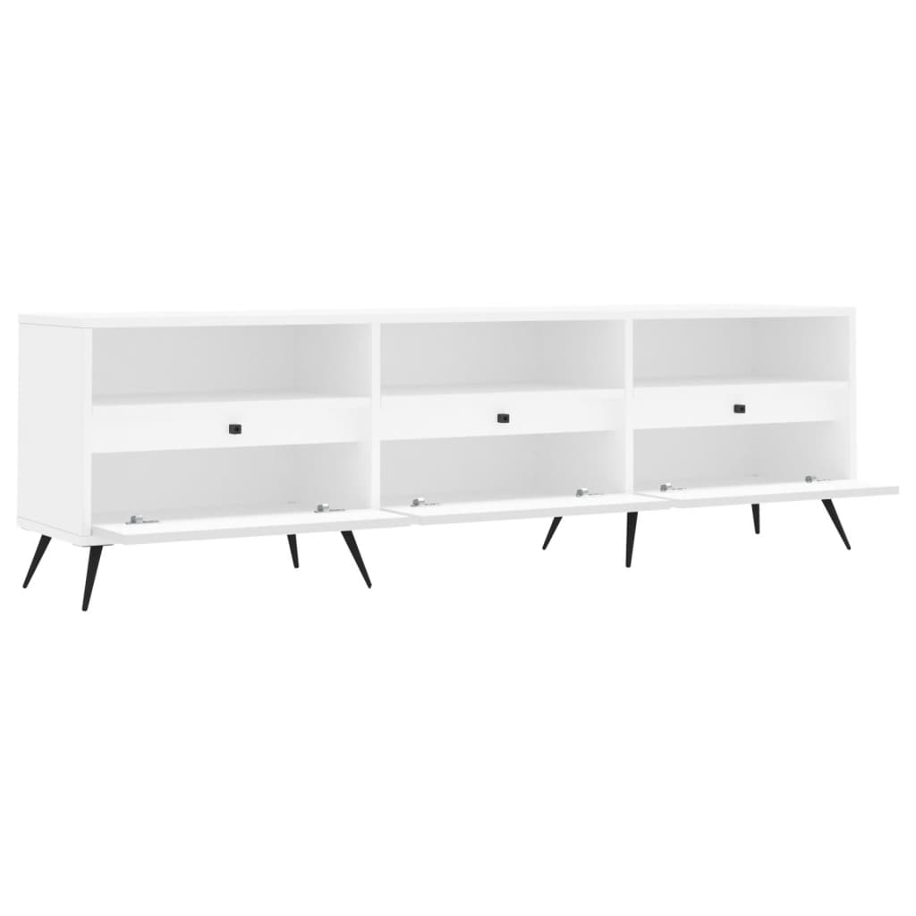 TV-Schrank Weiß 150x30x44,5 cm Holzwerkstoff