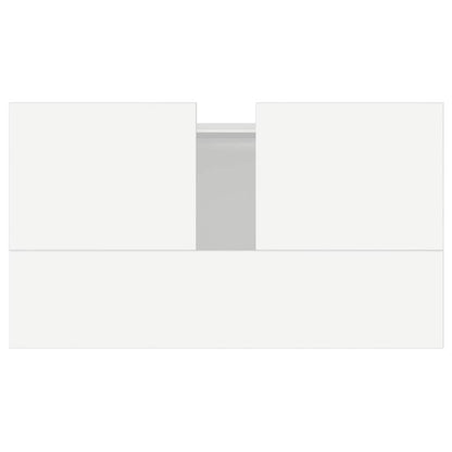 Badezimmerschrank Weiß 58x33x60 cm Holzwerkstoff