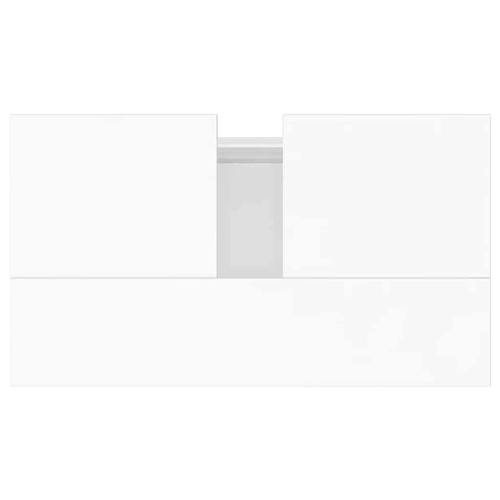 Badschrank Schwarz 58x33x60 cm Holzwerkstoff