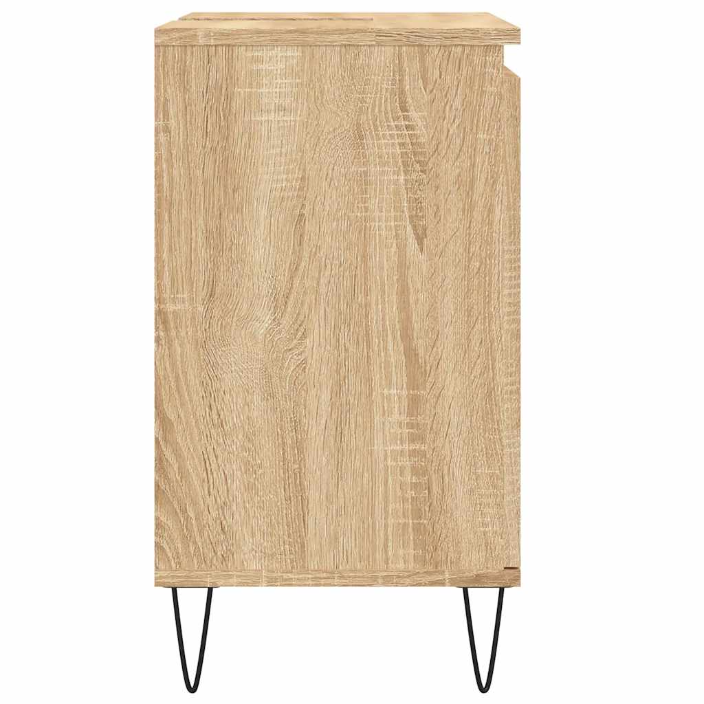 Badschrank Sonoma-Eiche 58x33x60 cm Holzwerkstoff