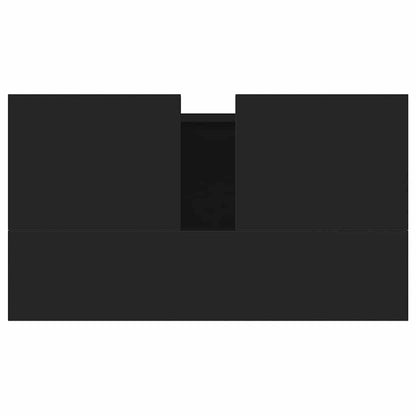 Badschrank Schwarz 58x33x60 cm Holzwerkstoff