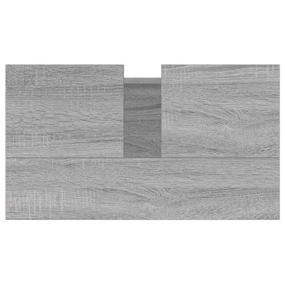 Badschrank Grau Sonoma 58x33x60 cm Holzwerkstoff