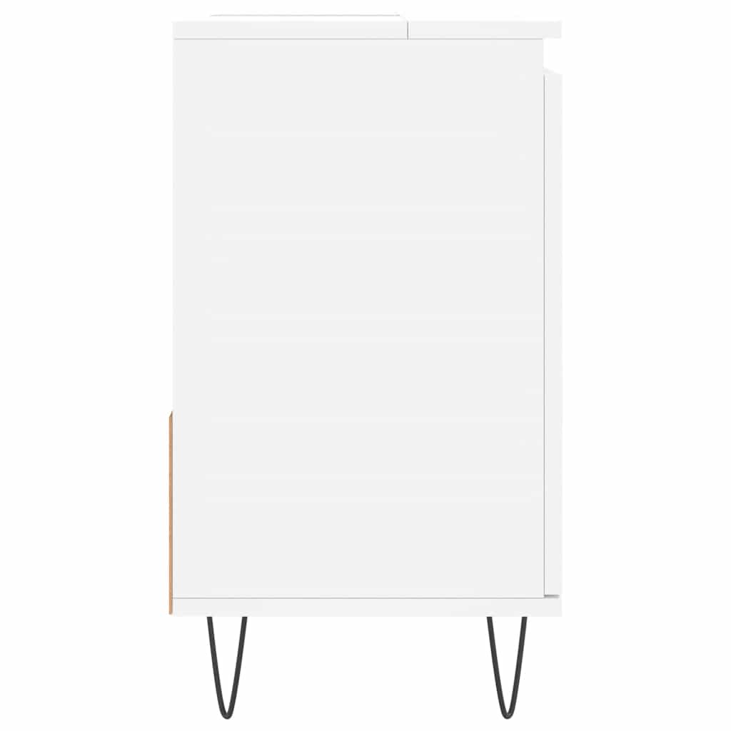 Badschrank Weiß 65x33x60 cm Holzwerkstoff