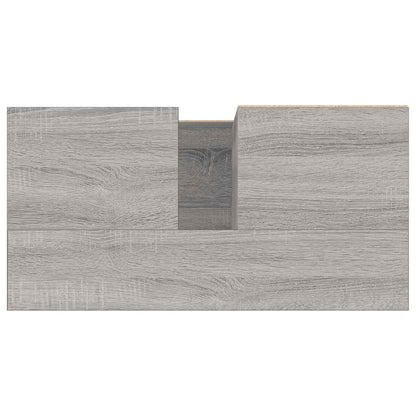 Badschrank Grau Sonoma 65x33x60 cm Holzwerkstoff