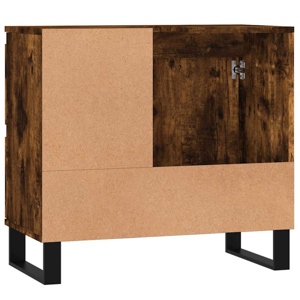 Badschrank Räuchereiche 65x33x60 cm Holzwerkstoff