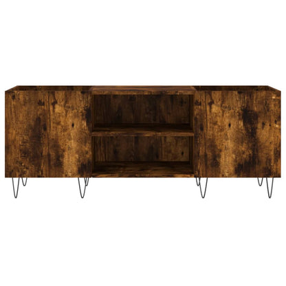 Plattenschrank Räuchereiche 121x38x48 cm Holzwerkstoff