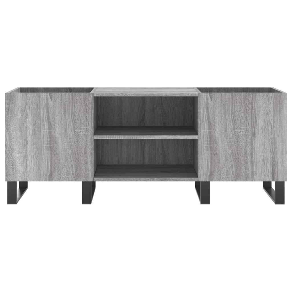 Plattenschrank Grau Sonoma 121x38x48 cm Holzwerkstoff