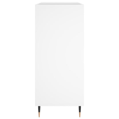 Plattenschrank Weiß 84,5x38x89 cm Holzwerkstoff