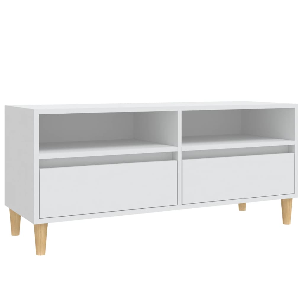 TV-Schrank Weiß 100x34,5x44,5 cm Holzwerkstoff