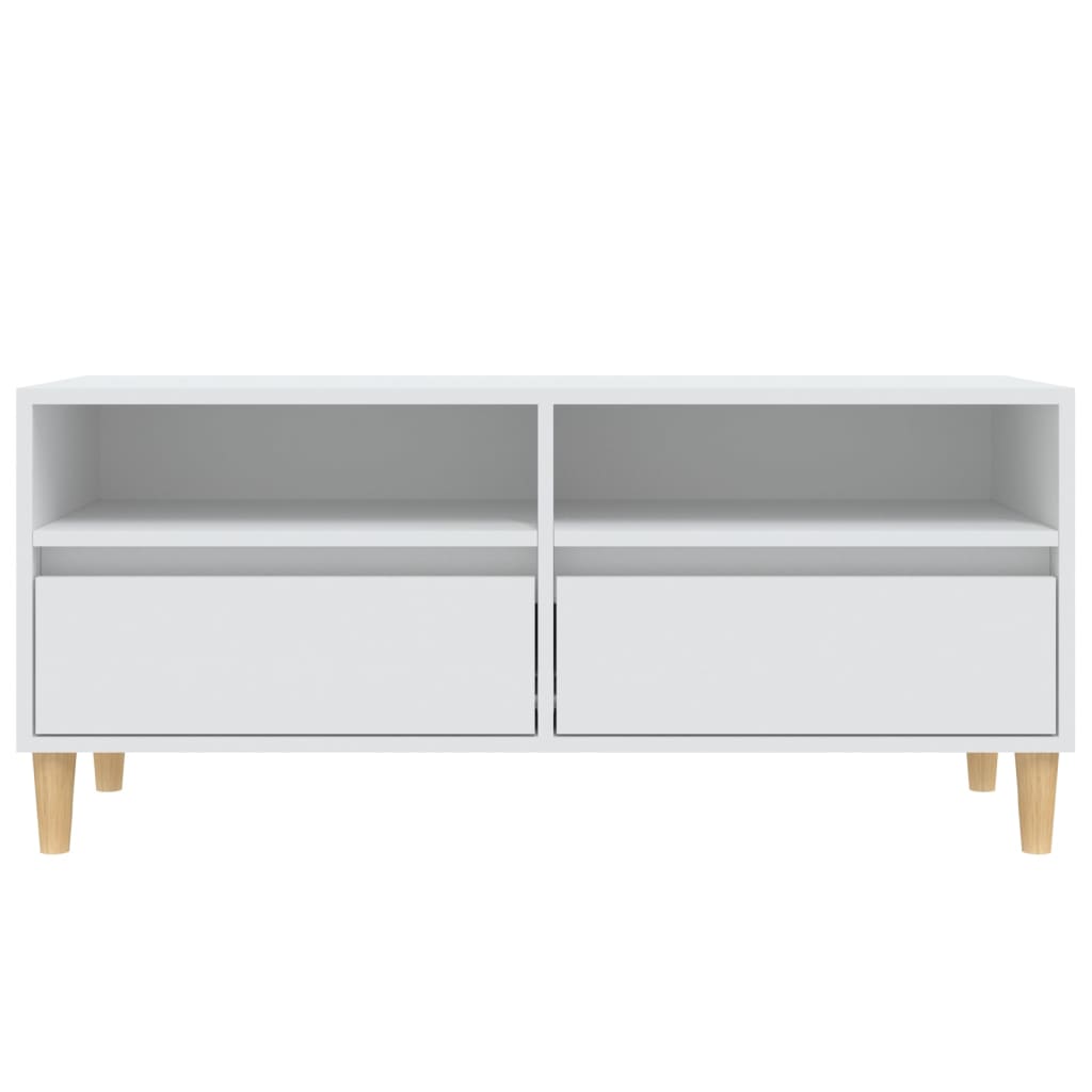 TV-Schrank Weiß 100x34,5x44,5 cm Holzwerkstoff