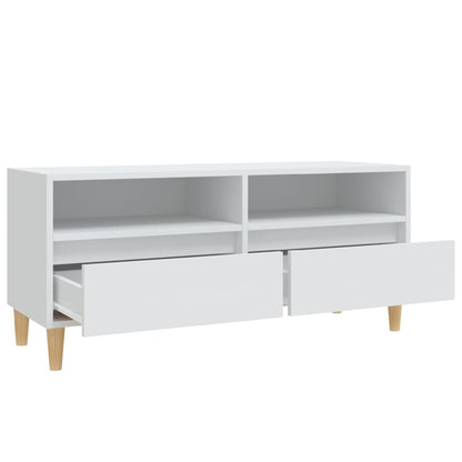 TV-Schrank Weiß 100x34,5x44,5 cm Holzwerkstoff