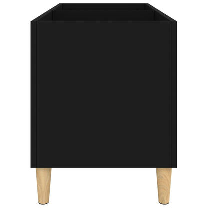 Plattenschrank Schwarz 74,5x38x48 cm Holzwerkstoff