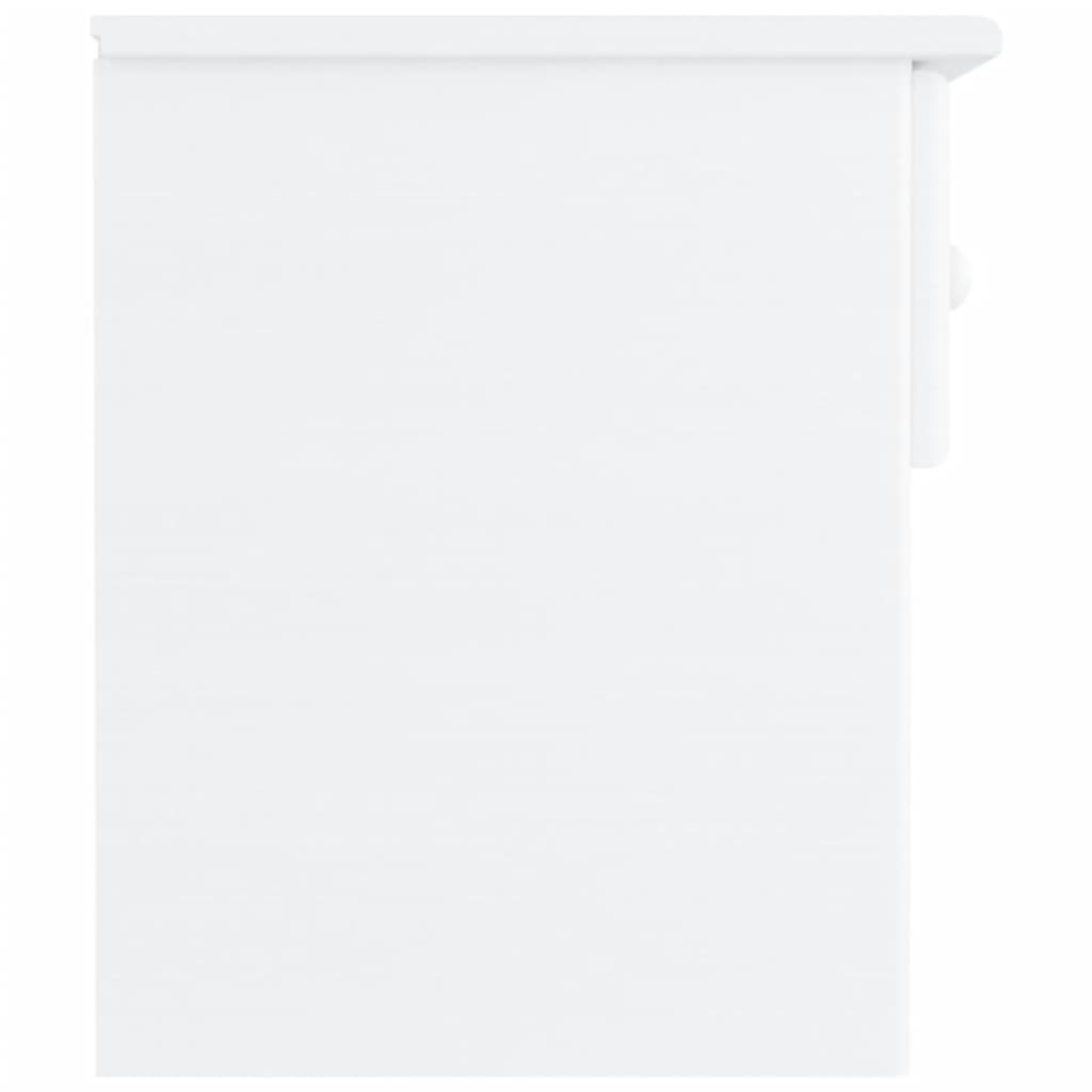 Nachttisch ALTA Weiß 41x35x41 cm Massivholz Kiefer