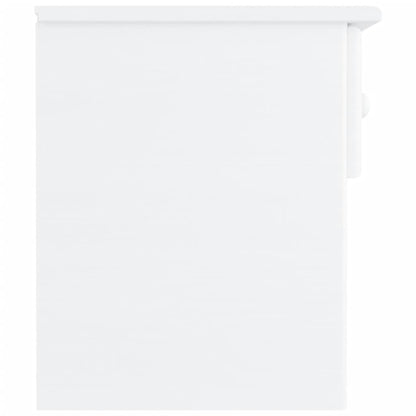 Nachttisch ALTA Weiß 41x35x41 cm Massivholz Kiefer