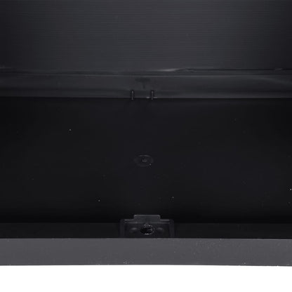 Gartenschrank Grau und Schwarz 65x37x165 cm PP