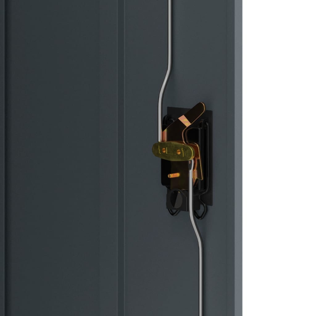 Aktenschrank Anthrazit 90x40x105 cm Stahl