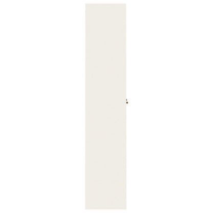 Aktenschrank Weiß 90x40x200 cm Stahl