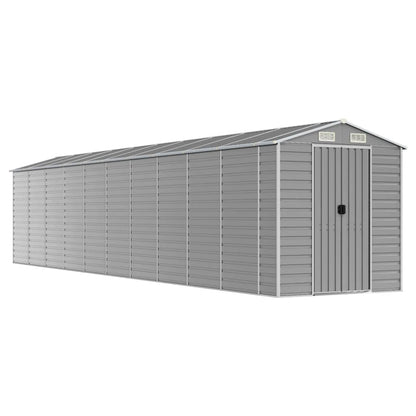 Gartenhaus Hellgrau 191x895x198 cm Verzinkter Stahl