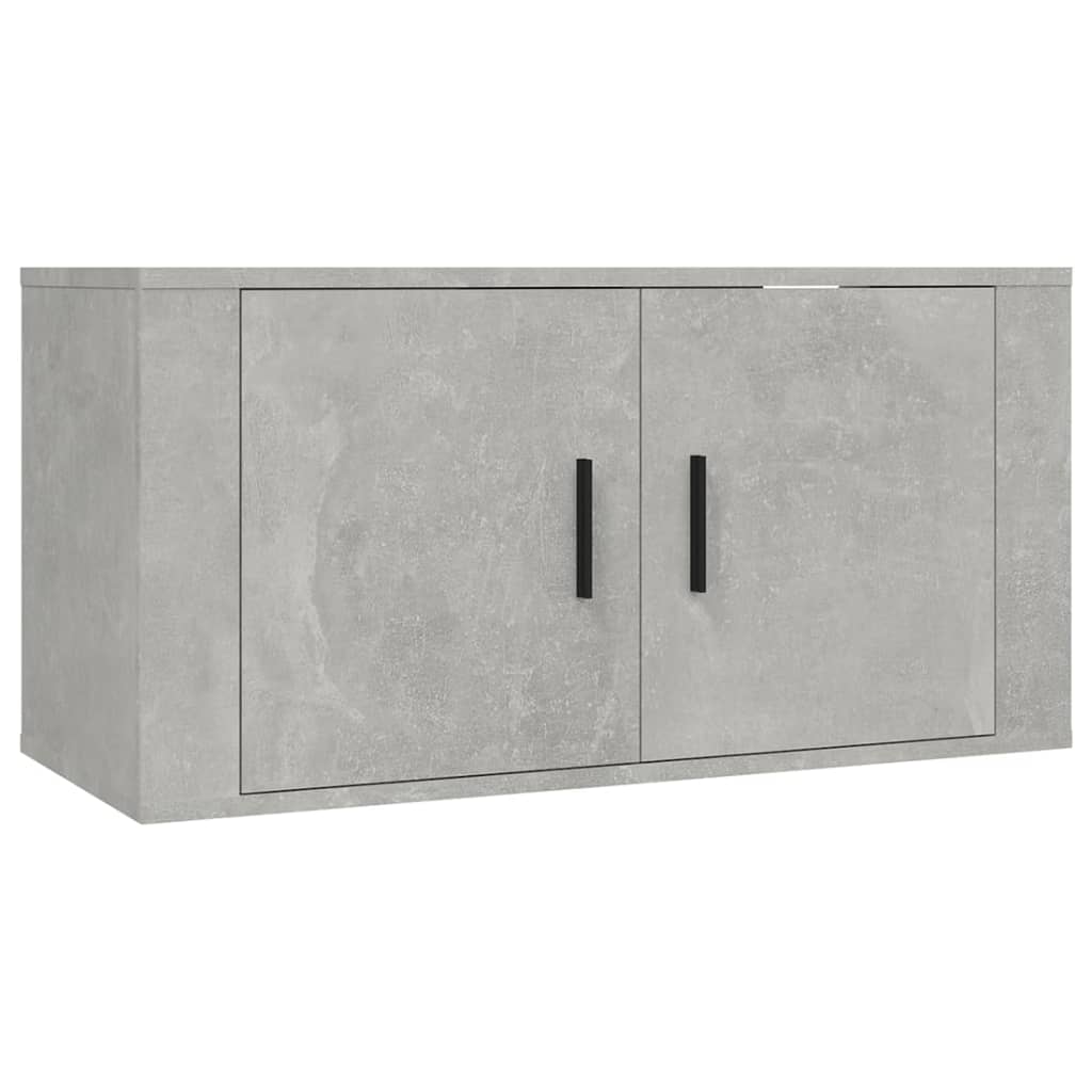 4-tlg. TV-Schrank-Set Betongrau Holzwerkstoff