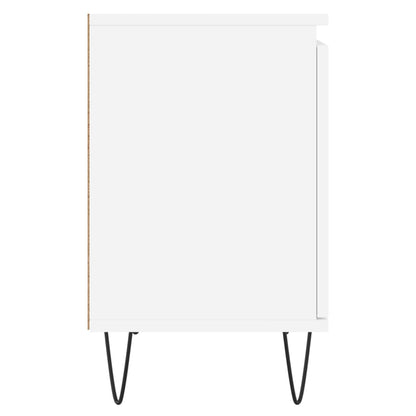 Nachttische 2 Stk. Weiß 40x30x50 cm Holzwerkstoff