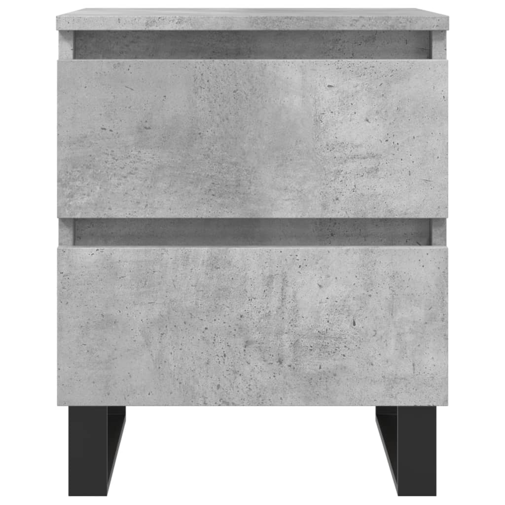 Nachttisch Betongrau 40x35x50 cm Holzwerkstoff