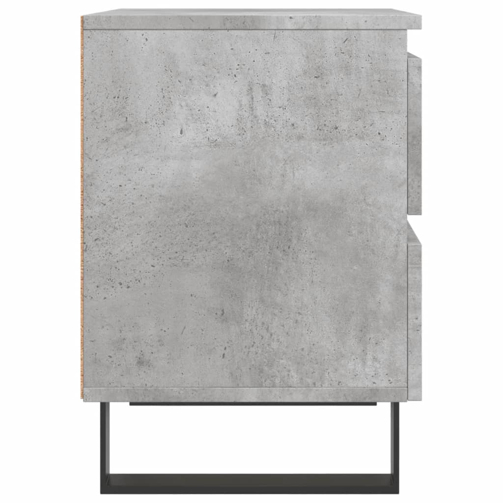 Nachttisch Betongrau 40x35x50 cm Holzwerkstoff