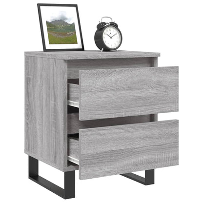 Nachttisch Grau Sonoma 40x35x50 cm Holzwerkstoff