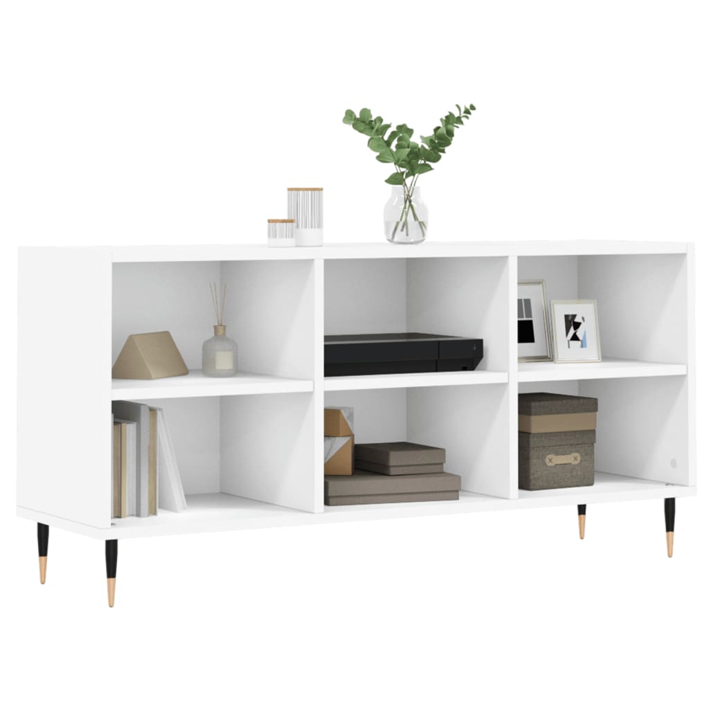 TV-Schrank Weiß 103,5x30x50 cm Holzwerkstoff