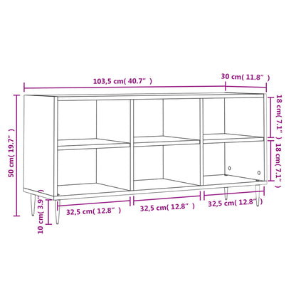 TV-Schrank Sonoma-Eiche 103,5x30x50 cm Holzwerkstoff