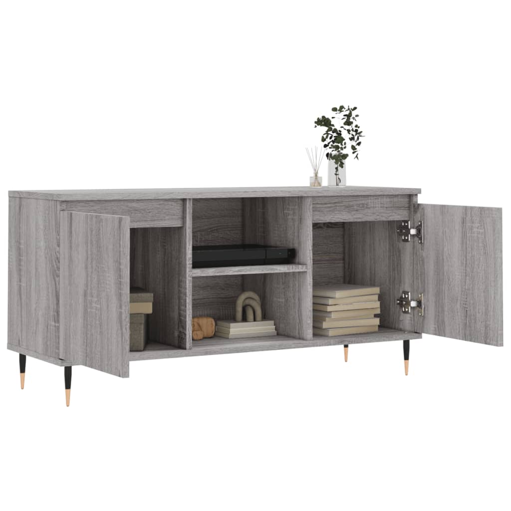 TV-Schrank Grau Sonoma 104x35x50 cm Holzwerkstoff