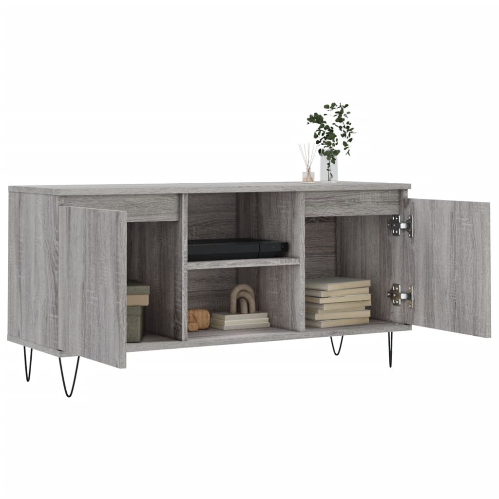 TV-Schrank Grau Sonoma 104x35x50 cm Holzwerkstoff