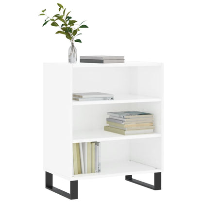 Sideboard Hochglanz-Weiß 57x35x70 cm Holzwerkstoff