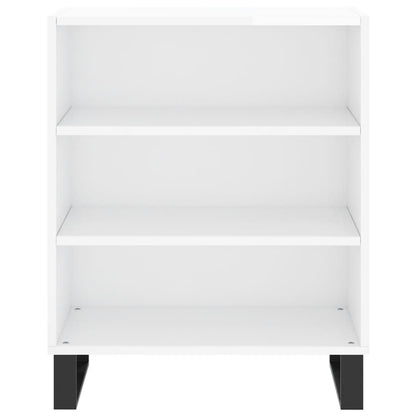 Sideboard Hochglanz-Weiß 57x35x70 cm Holzwerkstoff