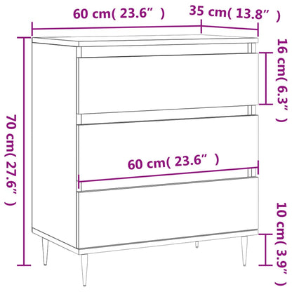 Sideboard Räuchereiche 60x35x70 cm Holzwerkstoff
