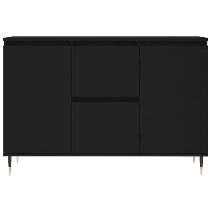 Sideboard Schwarz 101,5x35x70 cm Holzwerkstoff