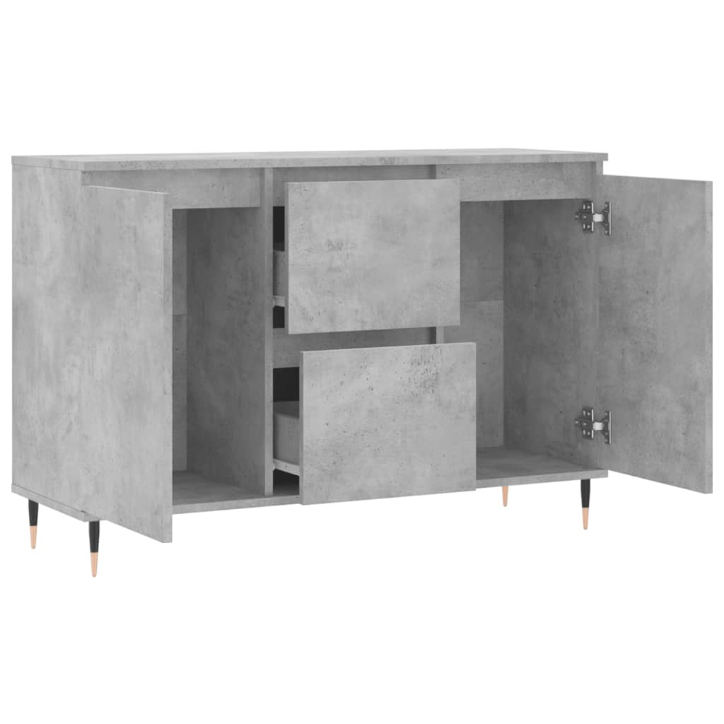 Sideboard Betongrau 104x35x70 cm Holzwerkstoff