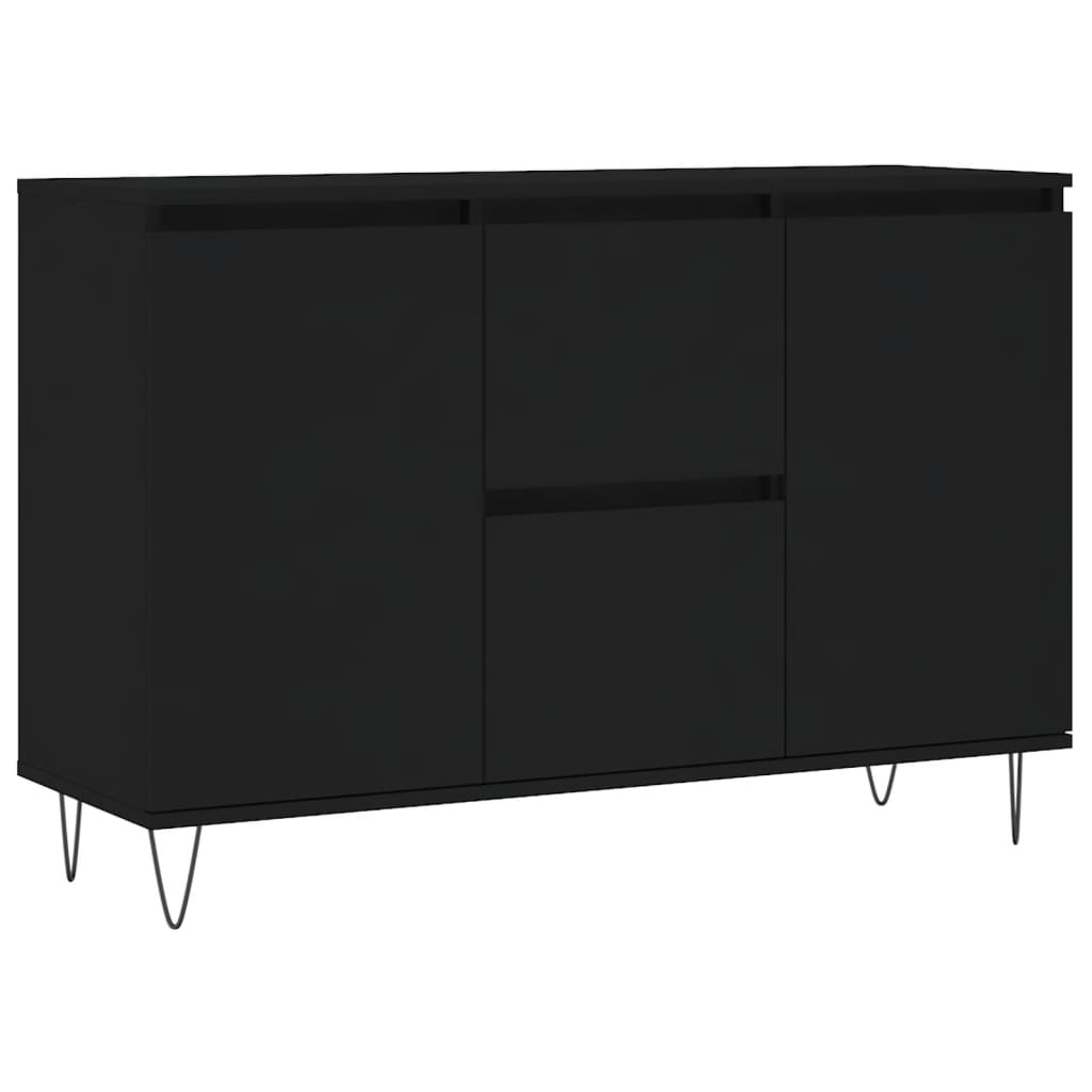 Sideboard Schwarz 104x35x70 cm Holzwerkstoff