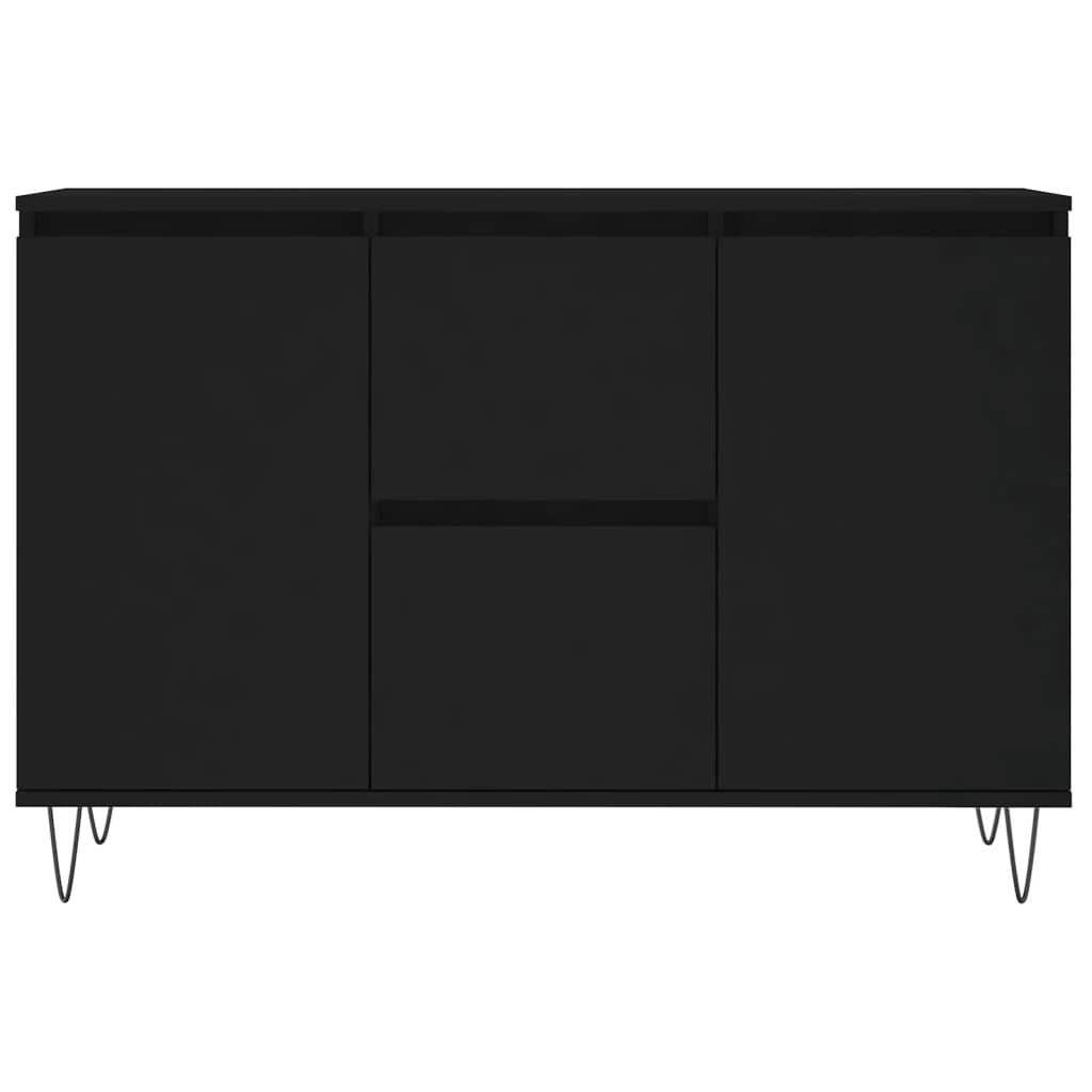 Sideboard Schwarz 104x35x70 cm Holzwerkstoff